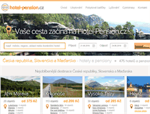 Tablet Screenshot of hotel-pension.cz